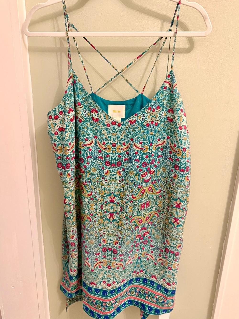 Maeve 100% Silk Meret Tunic - Flowy Bohemian Floral Print